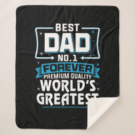 男子最高の父パパ世界一 シェルパブランケット