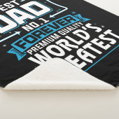 男子最高の父パパ世界一 シェルパブランケット (3/4)