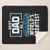 男子最高の父パパ世界一 シェルパブランケット (正面(横))