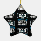 男子最高の父パパ世界一 セラミックオーナメント (裏面)