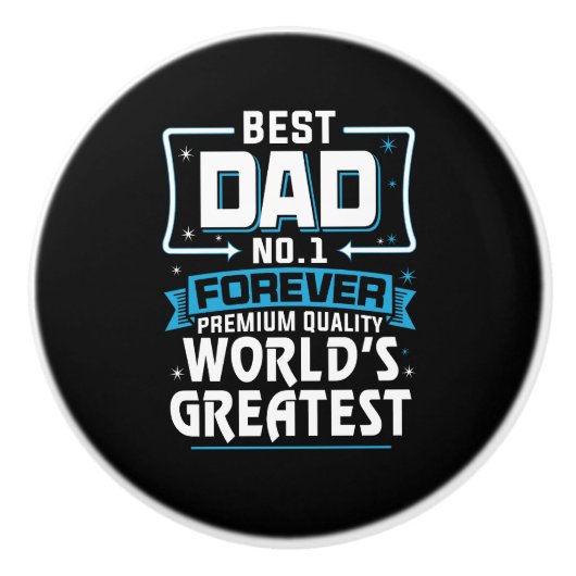 男子最高の父パパ世界一 セラミックノブ (正面)