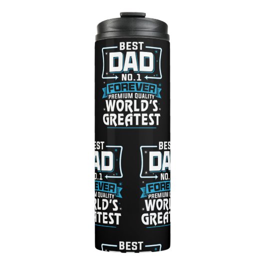 男子最高の父パパ世界一 タンブラー (正面)