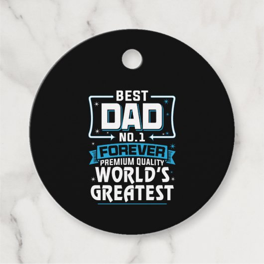 男子最高の父パパ世界一 フェイバータグ (正面)