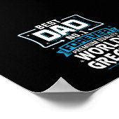 男子最高の父パパ世界一 ポスター (角)