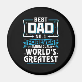 男子最高の父パパ世界一 マグネット