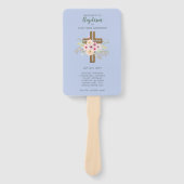 男子洗礼プログラム ファン - テンプレート欄付き (正面)