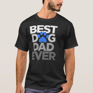 男子犬最高のパパ夫の父の日の贈り物 Tシャツ