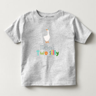 男子用ツー・シリー・グース・ファーム 2歳の誕生日 トドラーTシャツ