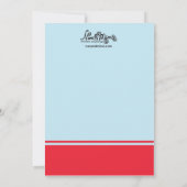 男子空手チョップパーティー招待状 招待状 (裏面)