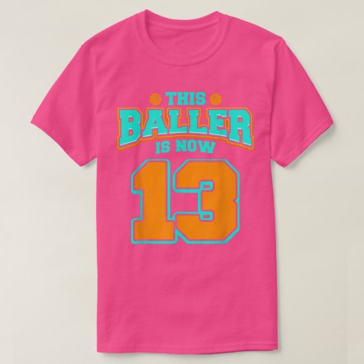 男子誕生日13歳Ki Tシャツ (デザイン正面)