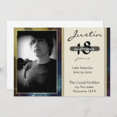 男子誕生日 招待状 (正面/裏面)