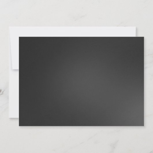 男子退モダン職パーティーお祝い招待状 招待状 (裏面)