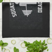 男子重量挙げの体育館タオル キッチンタオル (折り畳み)