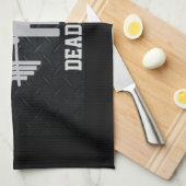 男子重量挙げの体育館タオル キッチンタオル (四つ折り)