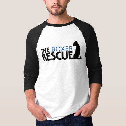 男子野球のティーボクサーのロゴのワイシャツ Tシャツ (正面)