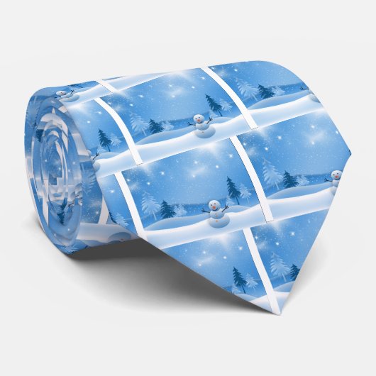 男子雪だるまネクタイ ネクタイ (ロール)
