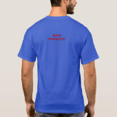 男子飛んでいるTシャツ Tシャツ (裏面)