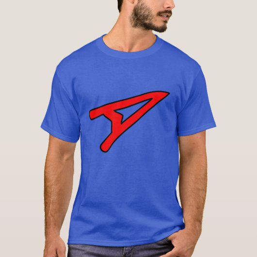 男子飛んでいるTシャツ Tシャツ (正面)