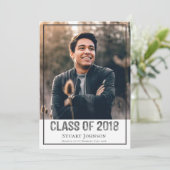 男子高校写真卒業発表 案内状 (スタンド正面)