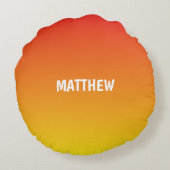 男子1歳の誕生日スポーツボール ラウンドクッション (裏面)