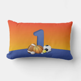 男子1歳の誕生日スポーツボール ランバークッション