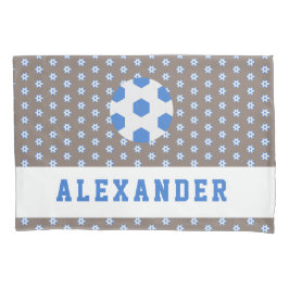 男子10代の若者スポーツサッカーボールパーソナライズされたピル 枕カバー