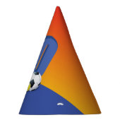 男子10誕生日スポーツボール パーティーハット (右)