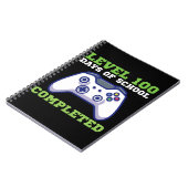 男子100日間の授業を終了しました  ノートブック (左側)