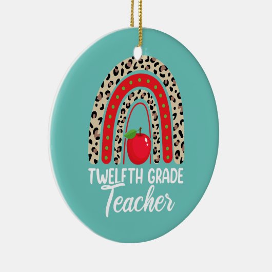 男子12年生先生女子新学期 セラミックオーナメント (右)