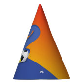 男子12誕生日スポーツボール パーティーハット (右)