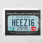 男子16誕生日RIライセンス招待状 シーズンカード (正面/裏面)