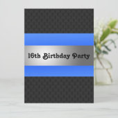 男子16thバースデーパーティー招待状 招待状 (スタンド正面)