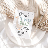 男子2歳のシリーボーイサマーキッズ誕生日 招待状