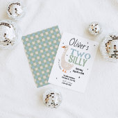 男子2歳のシリーボーイサマーキッズ誕生日 招待状