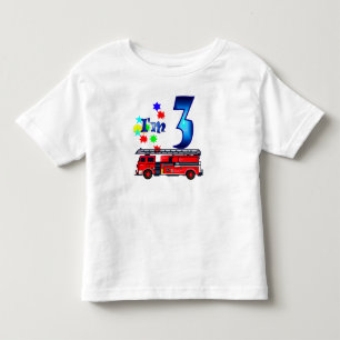 男子30歳の誕生日の消防車 トドラーTシャツ