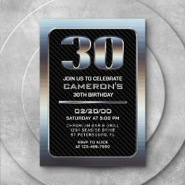 男子30歳の誕生日招待状 招待状