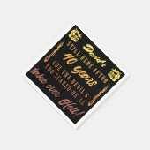 男子40歳の誕生日ユーモア スタンダードカクテルナプキン (角)