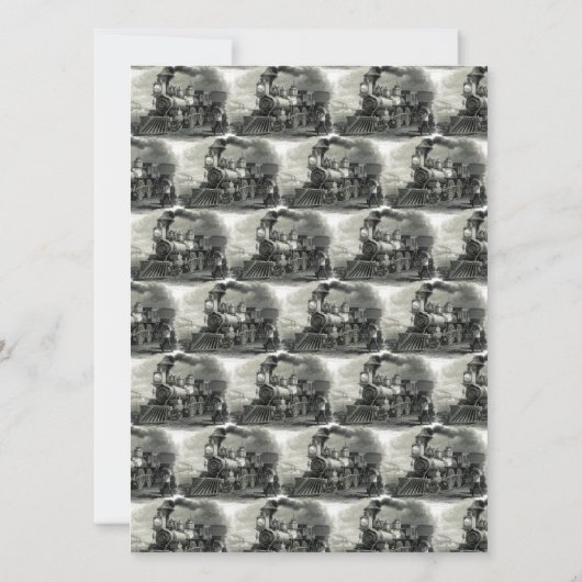 男子50歳の誕生日パーティーの招待状 招待状 (裏面)