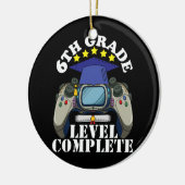 男子6年生卒業2022ビデオゲームクラス セラミックオーナメント (左)