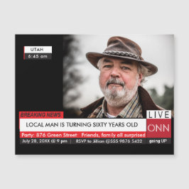 男子60おもしろい誕生日📺テレビニュース