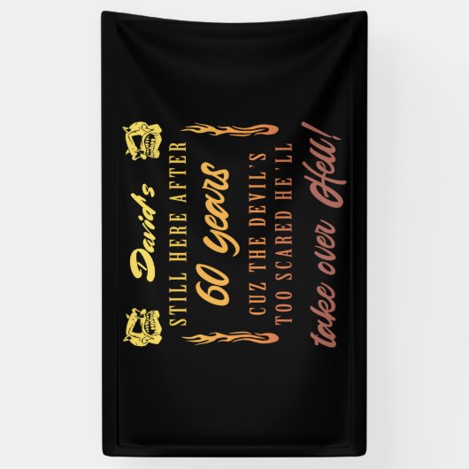 男子60誕生日 横断幕 (縦)