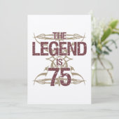 男子75おもしろい誕生日 カード (スタンド正面)