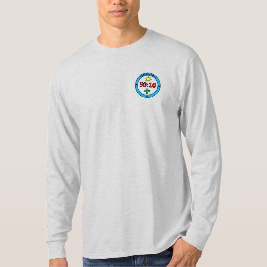 男子90:10 Tシャツ (正面)