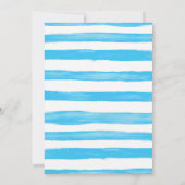 男子 ウォーターガン 水風船 水泳パーティー 誕生日 招待状 (裏面)