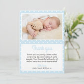 男子《キリスト教》洗礼式や命名式/洗礼サンキューカード サンキューカード (スタンド正面)