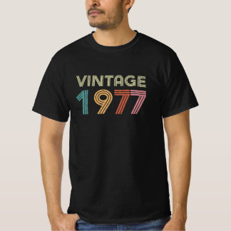 男子/ユニセックス「ヴィンテージ1977」 Tシャツ