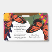 男子 女児 子ども 学生 名 学校 ID カード カスタム バッジ (裏面)