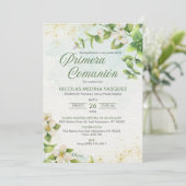 男子・女子の初めての聖体拝領の招待状 招待状 (スタンド正面)