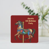 男子 誕生日パーティー いくつでも 招待状 (スタンド正面)