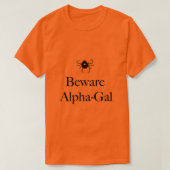 男子Alpha-Gal Tシャツ (デザイン正面)